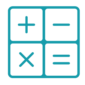 Calculator-Symbols-Blue